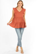 Maternity & Nursing Summer Top in Orange - Angel Maternity - Maternity clothes - shop online (6591541051495)