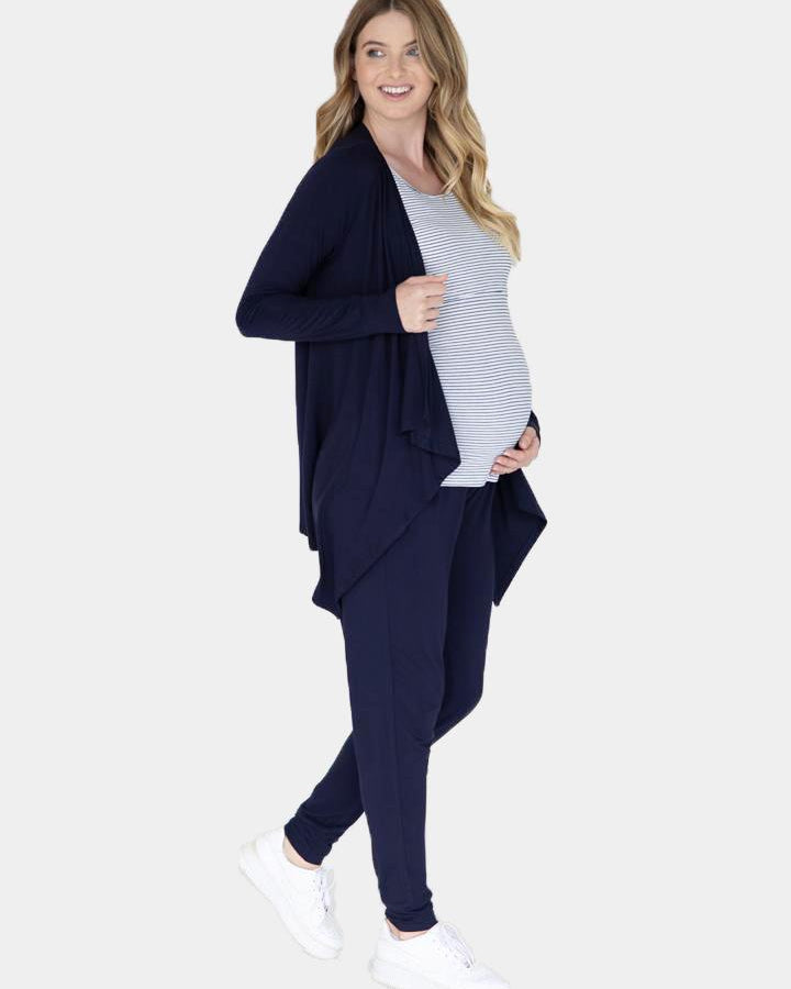 Maternity 3 Piece Relax Outfit in Navy (1964389302375)