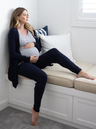 Maternity 3 Piece Relax Outfit in Navy (1964389302375)