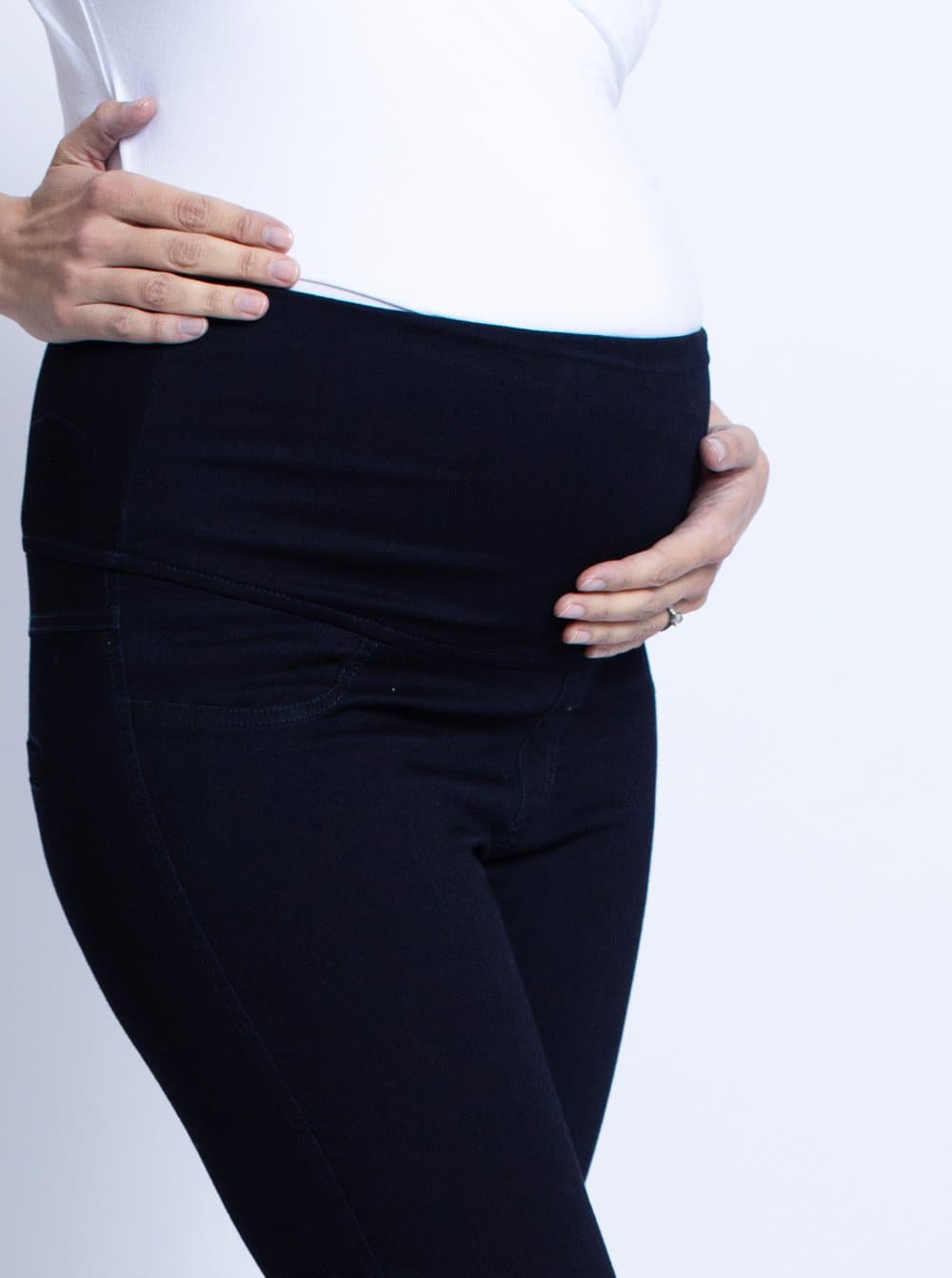 Maternity High Waist Deluxe Jegging - Denim - Angel Maternity - Maternity clothes - shop online (4636885581927)