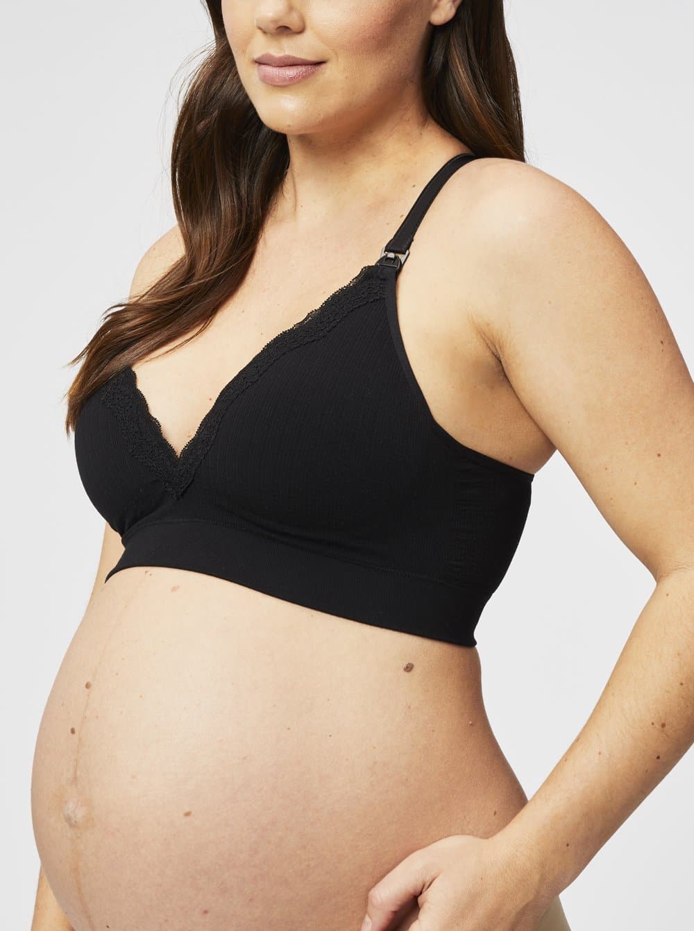 Cake Maternity Croissant Flexi Wire Nursing Bra - Black – ANGEL MATERNITY