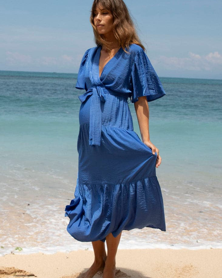 Cara Maternity Dress in Cobalt Blue (6626553462887)