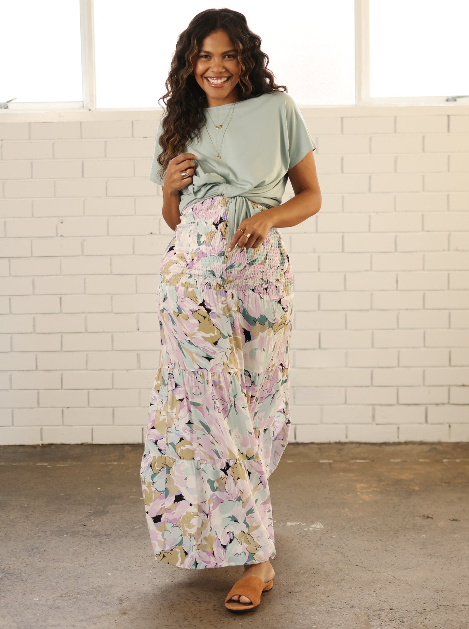 Maternity maxi skirt into pants store